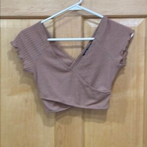 BOGO SHEIN Women's crop Tan Top size S